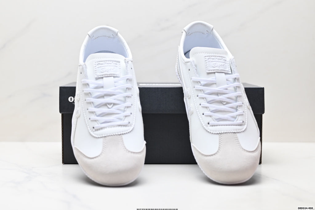 Onitsuka Tiger Low Profile Runner White Tonal Unisex Shoes Style 35 detail view 8