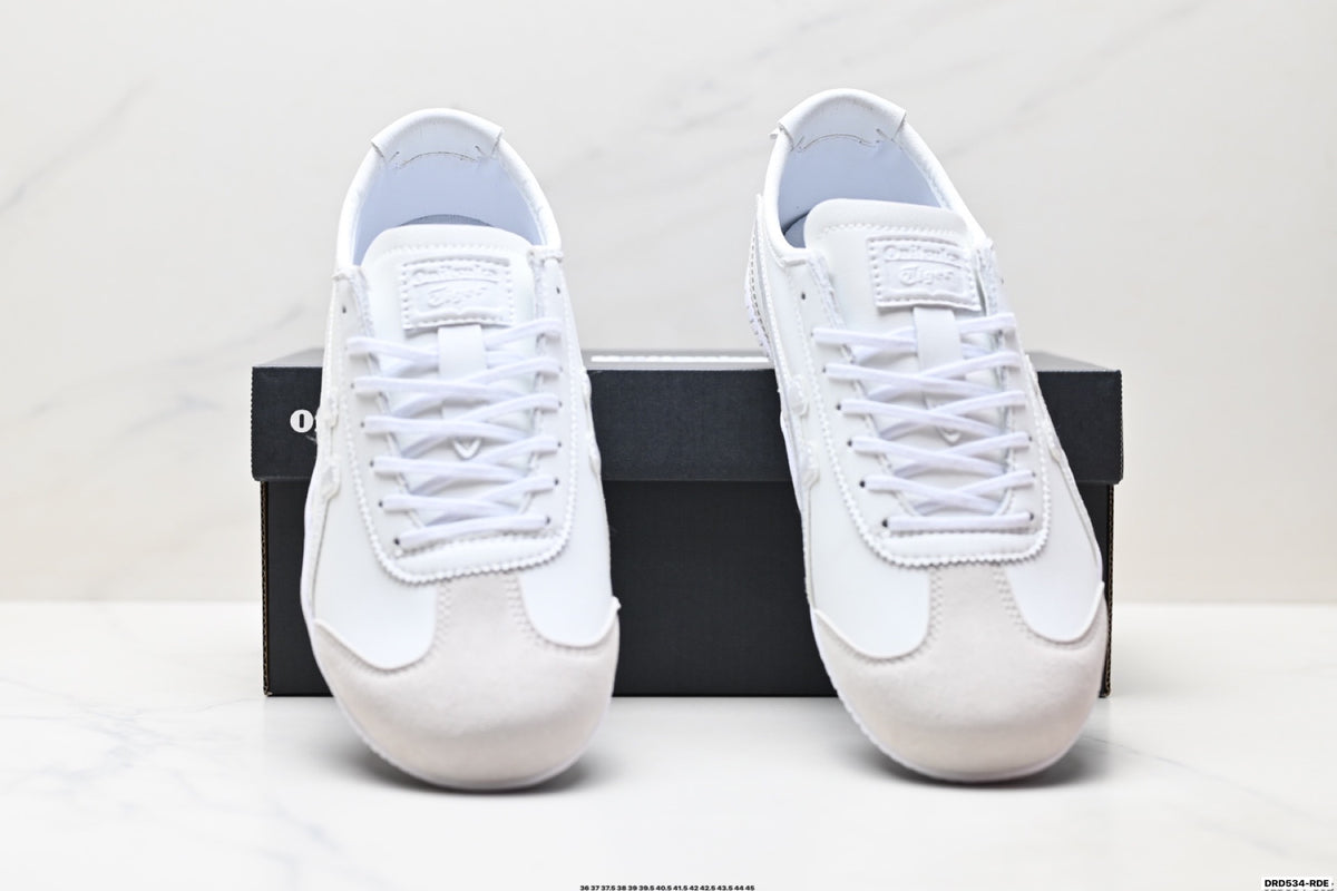 Onitsuka Tiger Low Profile Runner White Tonal Unisex Shoes Style 35 detail view 8