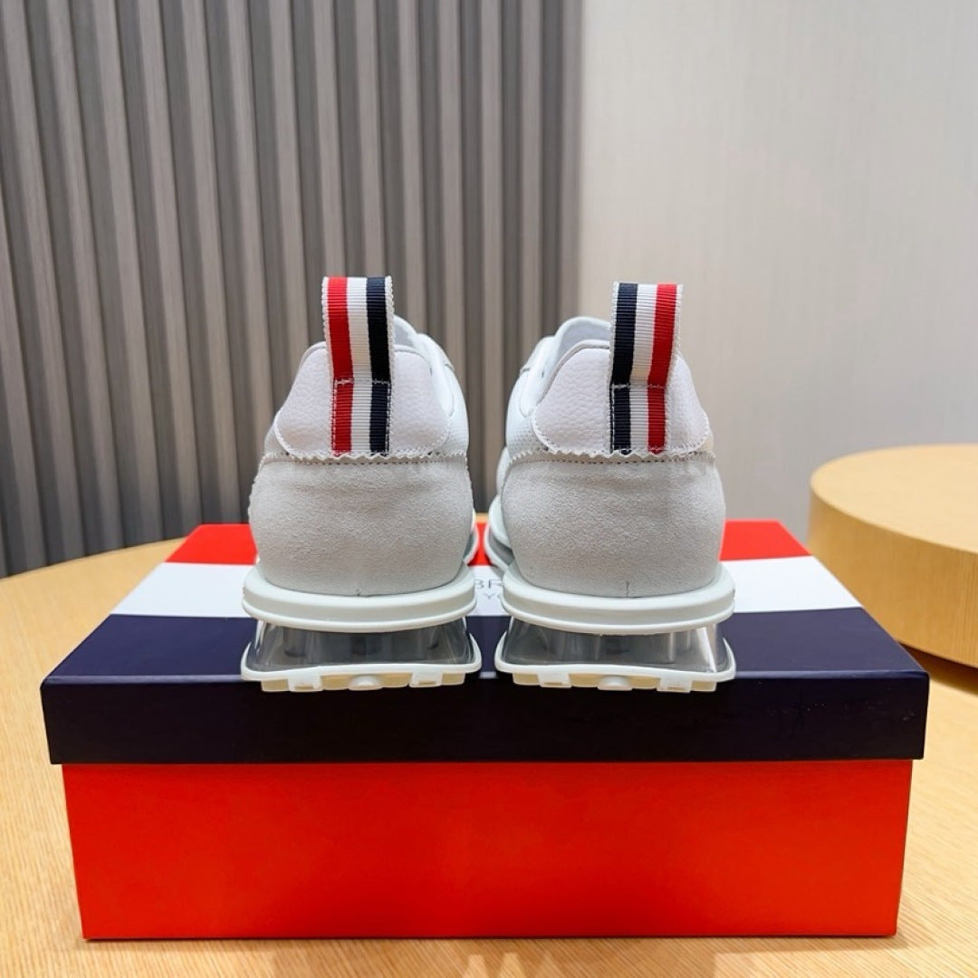 Thom Browne Men’s Grey White Performance Runner Sneakers – product detail view 4
