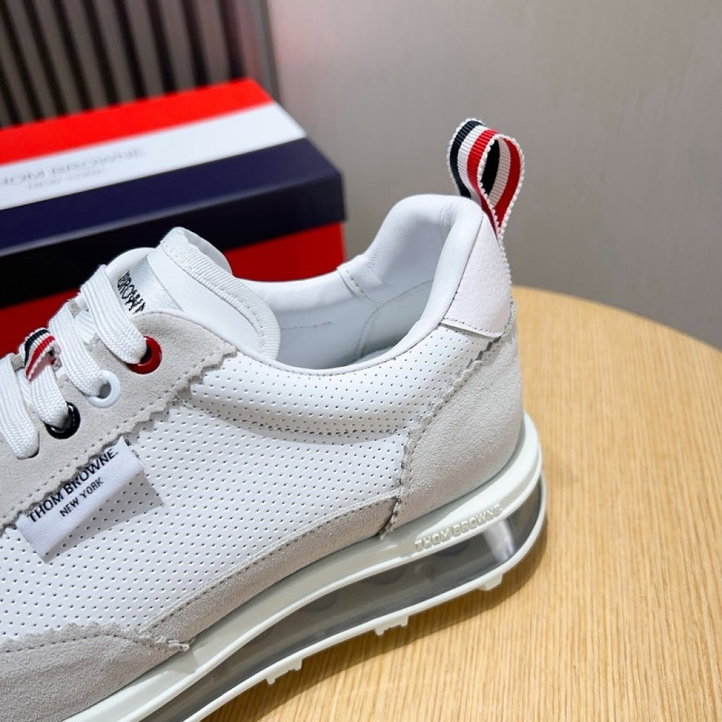 Thom Browne Men’s Grey White Performance Runner Sneakers – product detail view 6