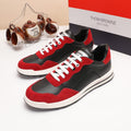 Thom Browne Men’s Red Black Colorblock Runner Sneakers – left-facing main product view