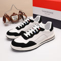Thom Browne Men’s Black White Colorblock Runner Sneakers – left-facing main product view
