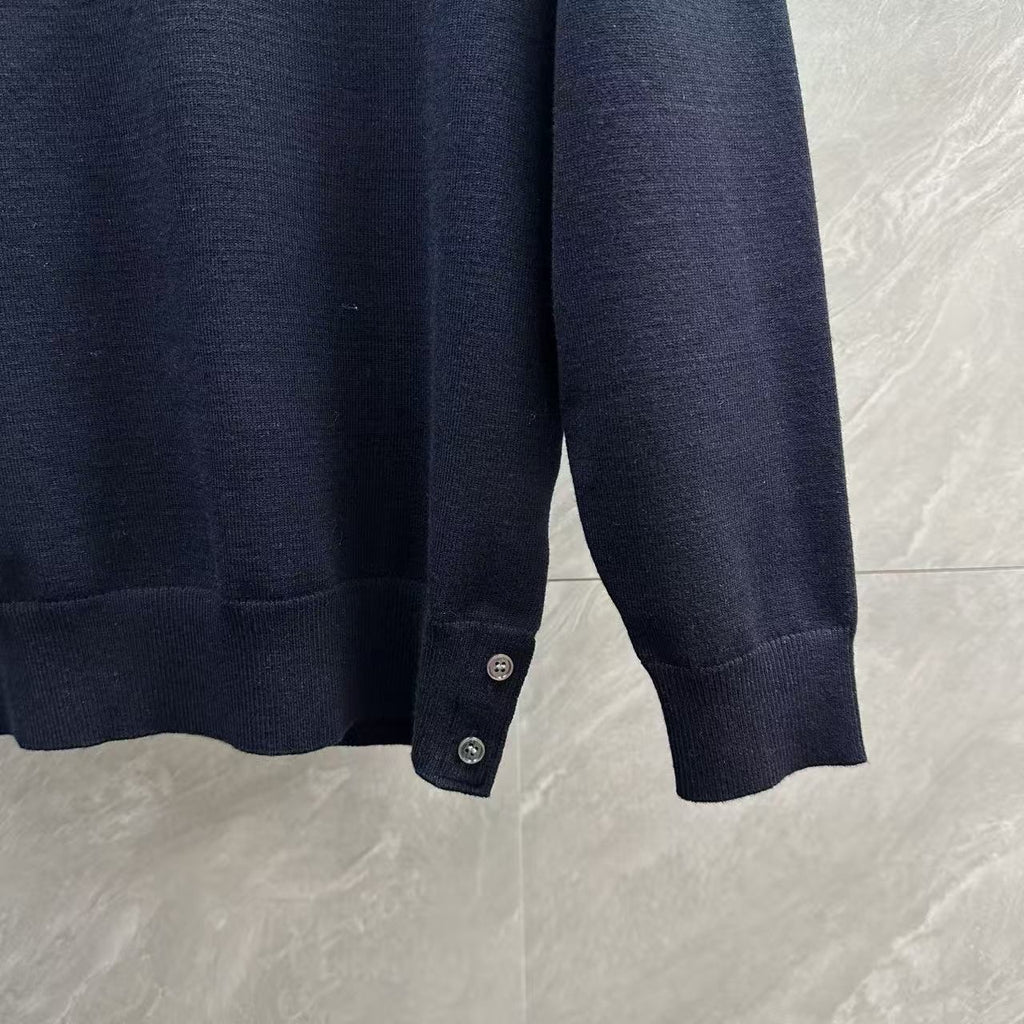 Thom Browne Fair Isle Dachshund Jacquard Crewneck Sweater detail view 8