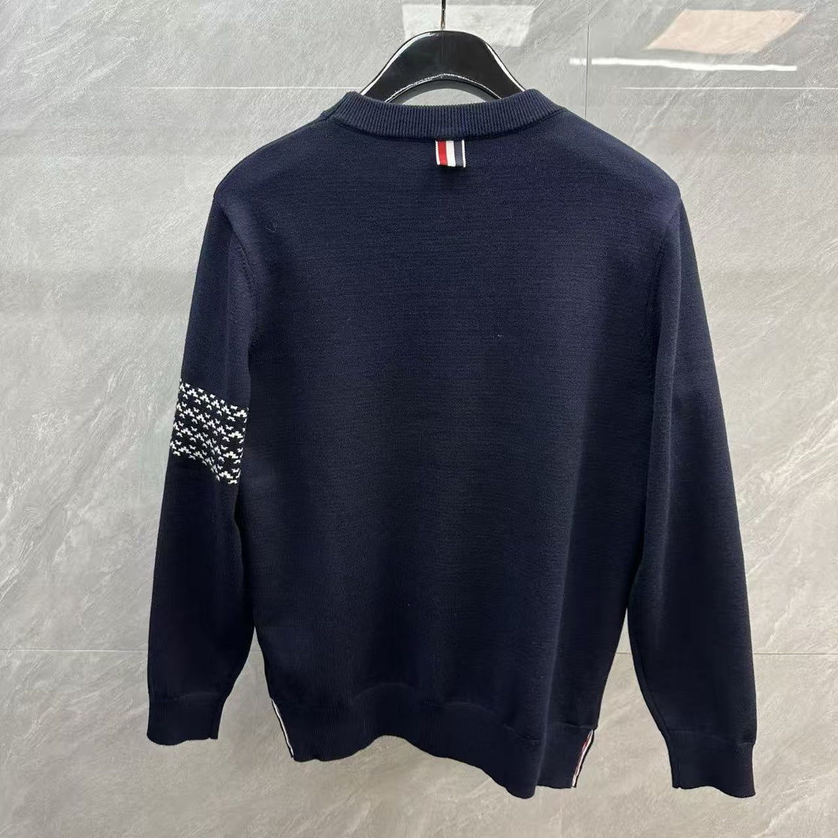 Thom Browne Fair Isle Dachshund Jacquard Crewneck Sweater detail view 10