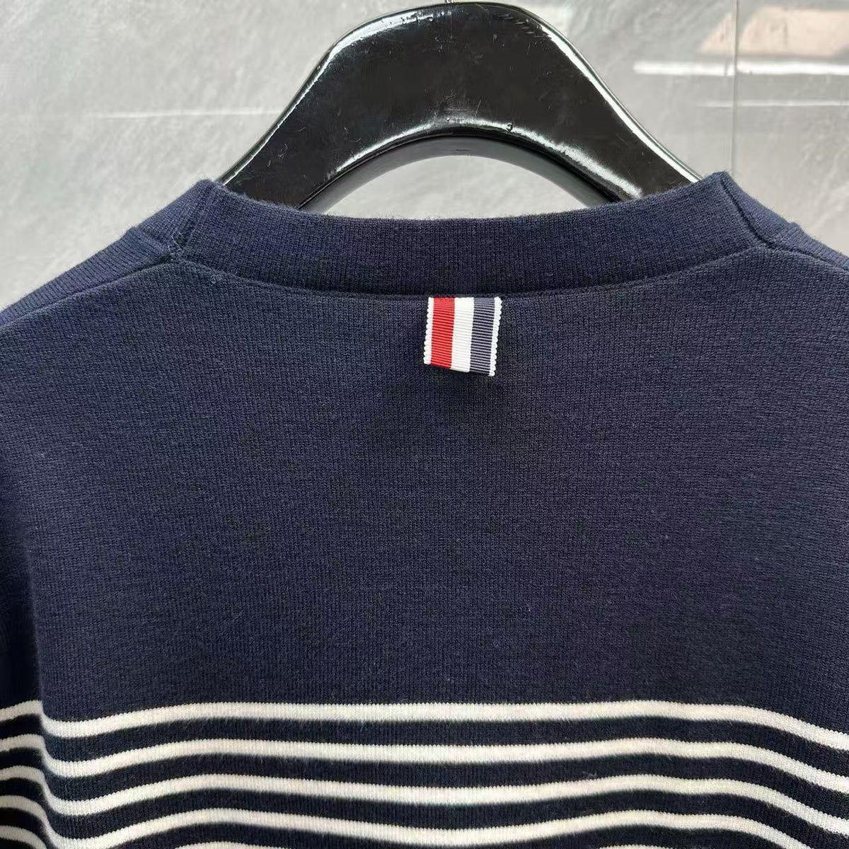 Thom Browne Interval Stripe Contrast Knit Cardigan detail view 13