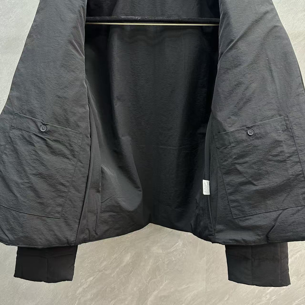 Thom Browne Quilted Grid Zip Hooded Down Jacket detail view 11