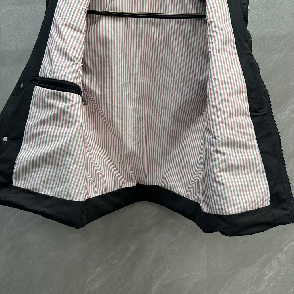 Thom Browne Four-Stripe Stand-Collar Down Vest detail view 10