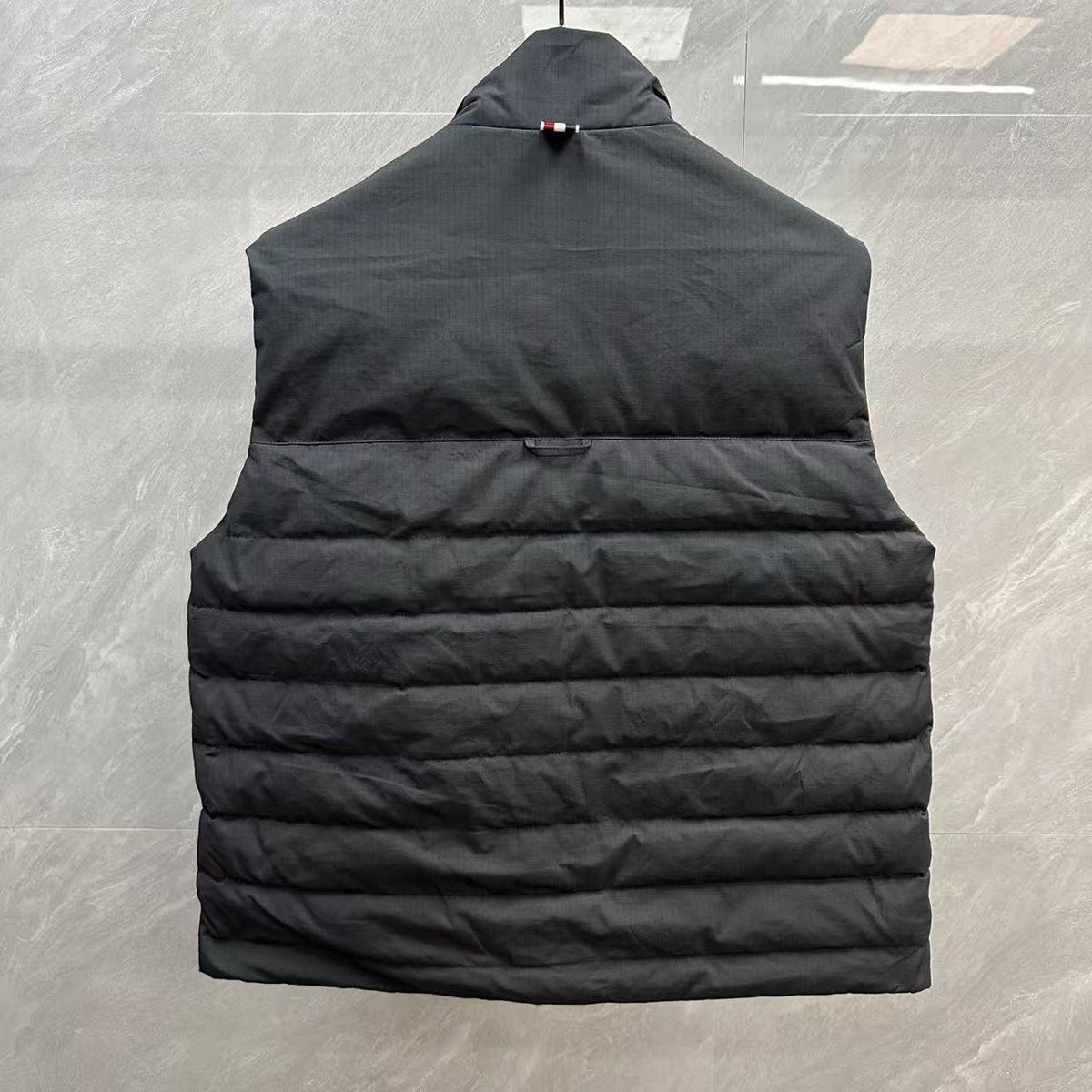 Thom Browne Four-Stripe Stand-Collar Down Vest detail view 12