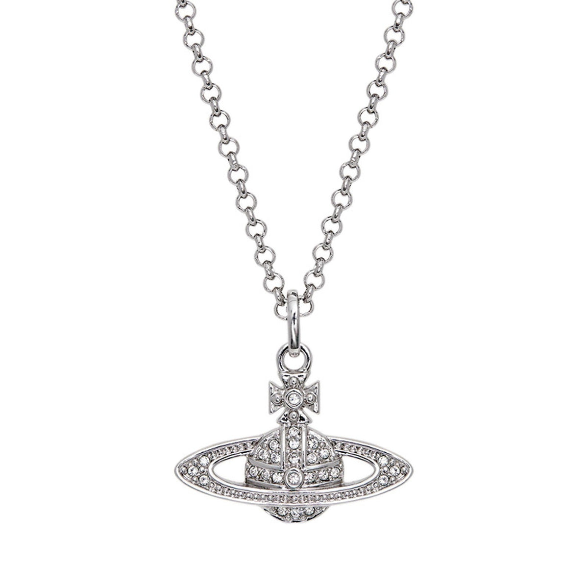 Vivienne Westwood Style Layered Chain Orb Necklace detail 5
