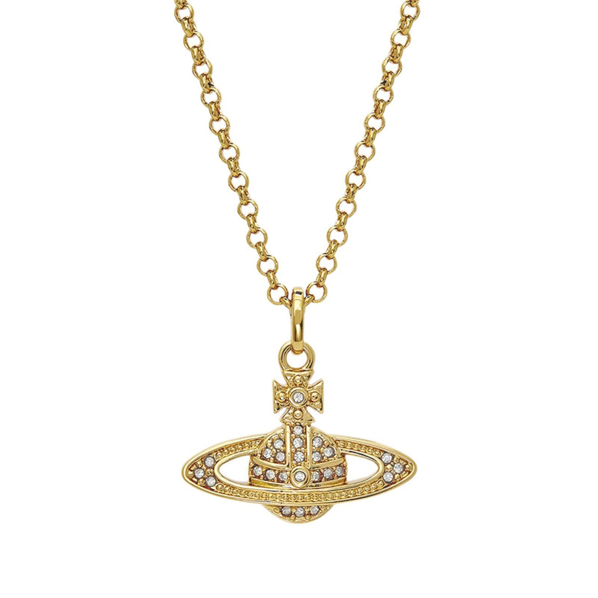 Vivienne Westwood Style Layered Chain Orb Necklace