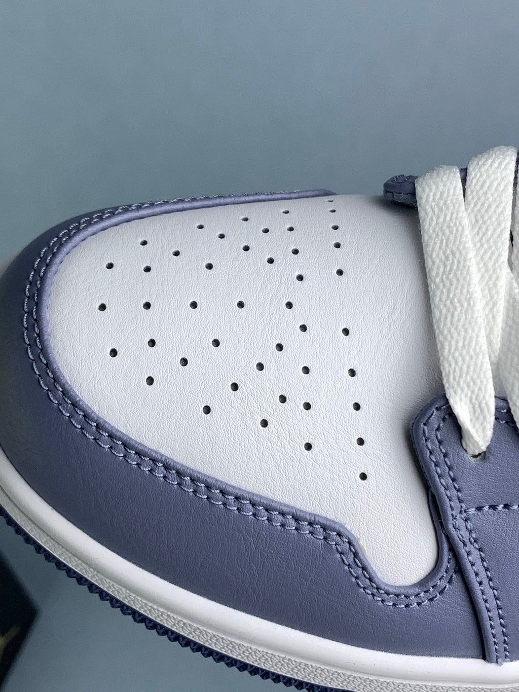 Air Jordan 1 Low Navy Blue 553558-414 Unisex Sneakers detail view 6
