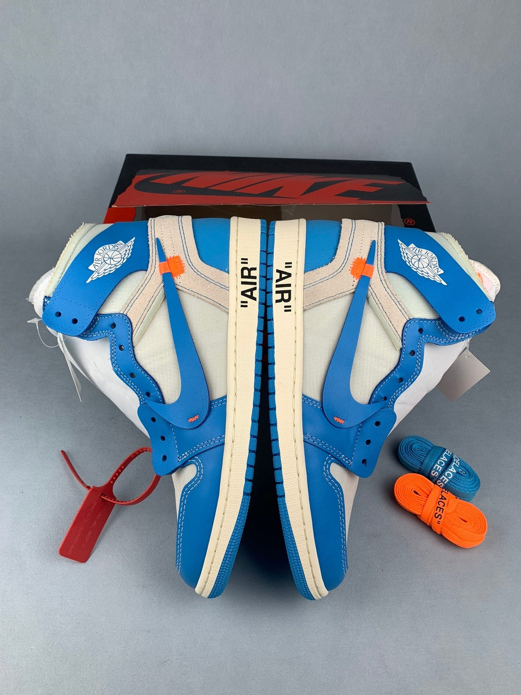 Air Jordan 1 High OW Collaboration Unisex Sneakers AQ0818-148 detail view 3