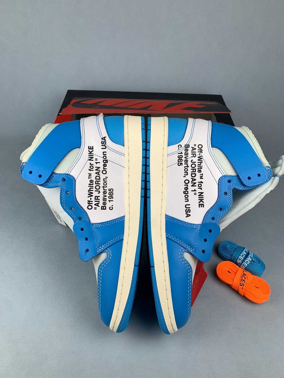 Air Jordan 1 High OW Collaboration Unisex Sneakers AQ0818-148 detail view 4