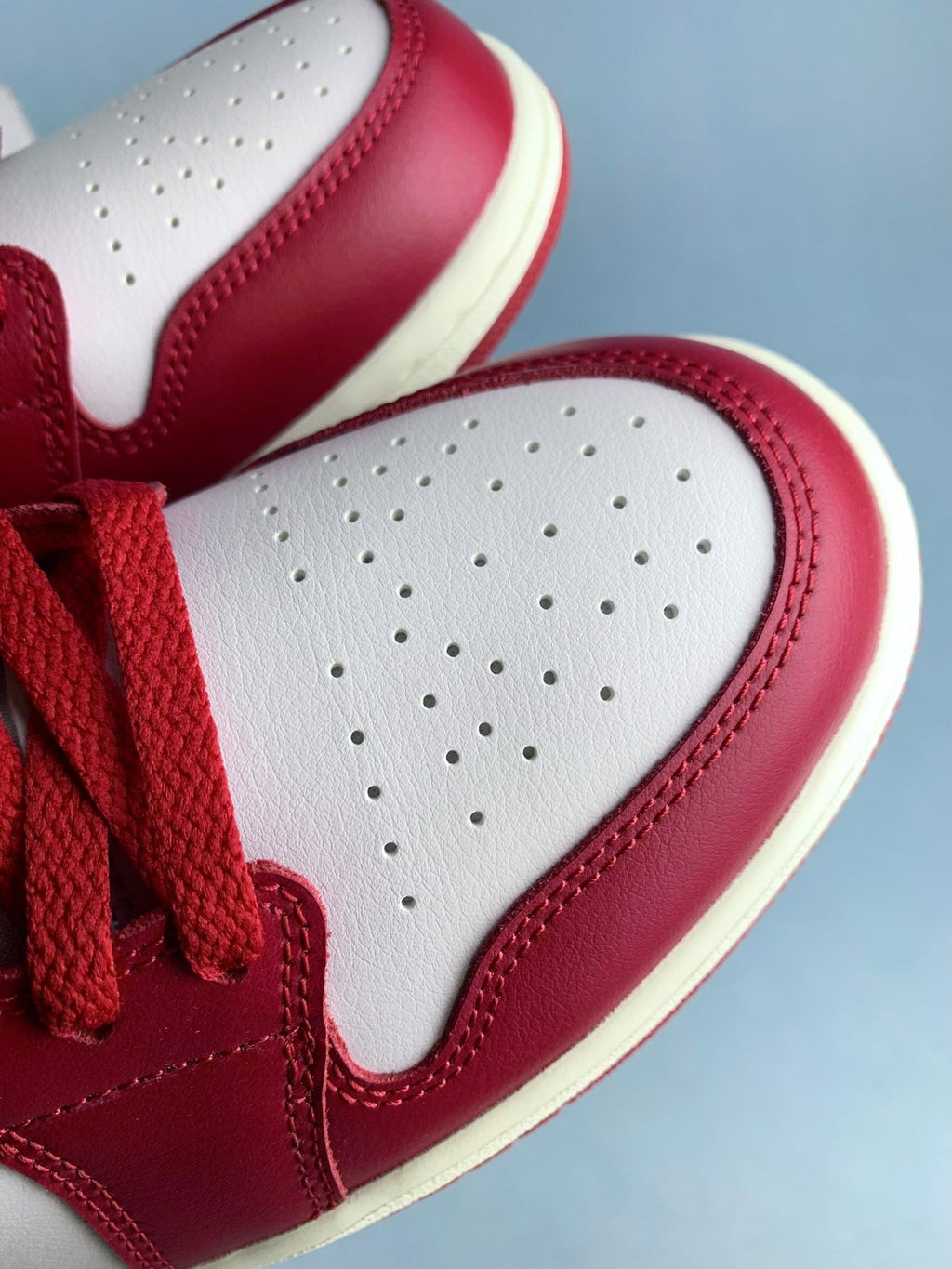 Air Jordan 1 Low Black, White, and Red Unisex Sneakers DC0774-160 detail view 6