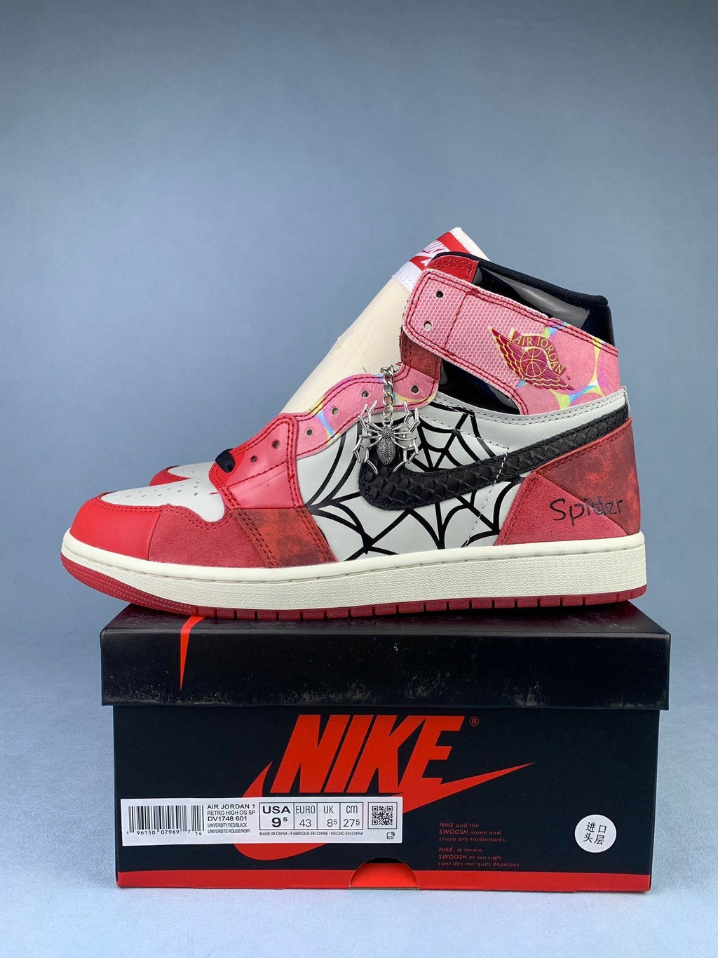 Air Jordan 1 High Next Chapter Spider-Man 2.0 Unisex Sneakers DV1748-601 detail view 2