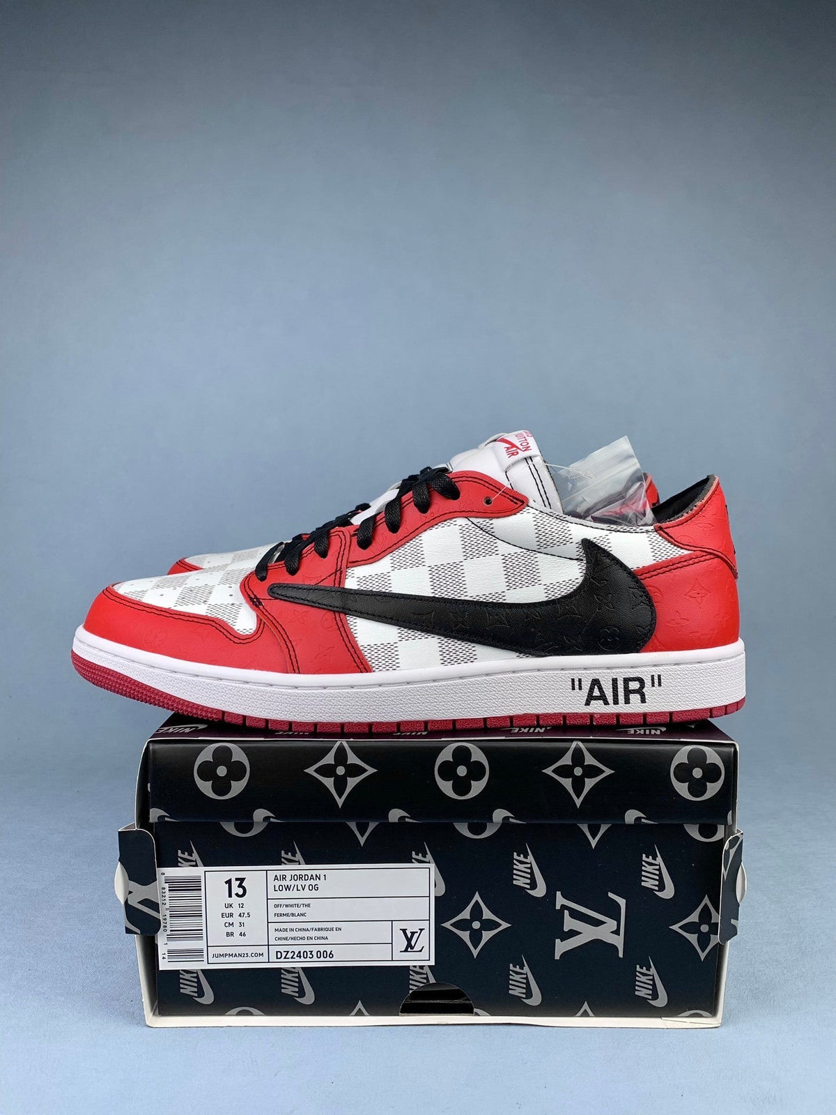 Air Jordan 1 Low Chicago Collaboration Unisex Sneakers DZ2403-006 detail view 2
