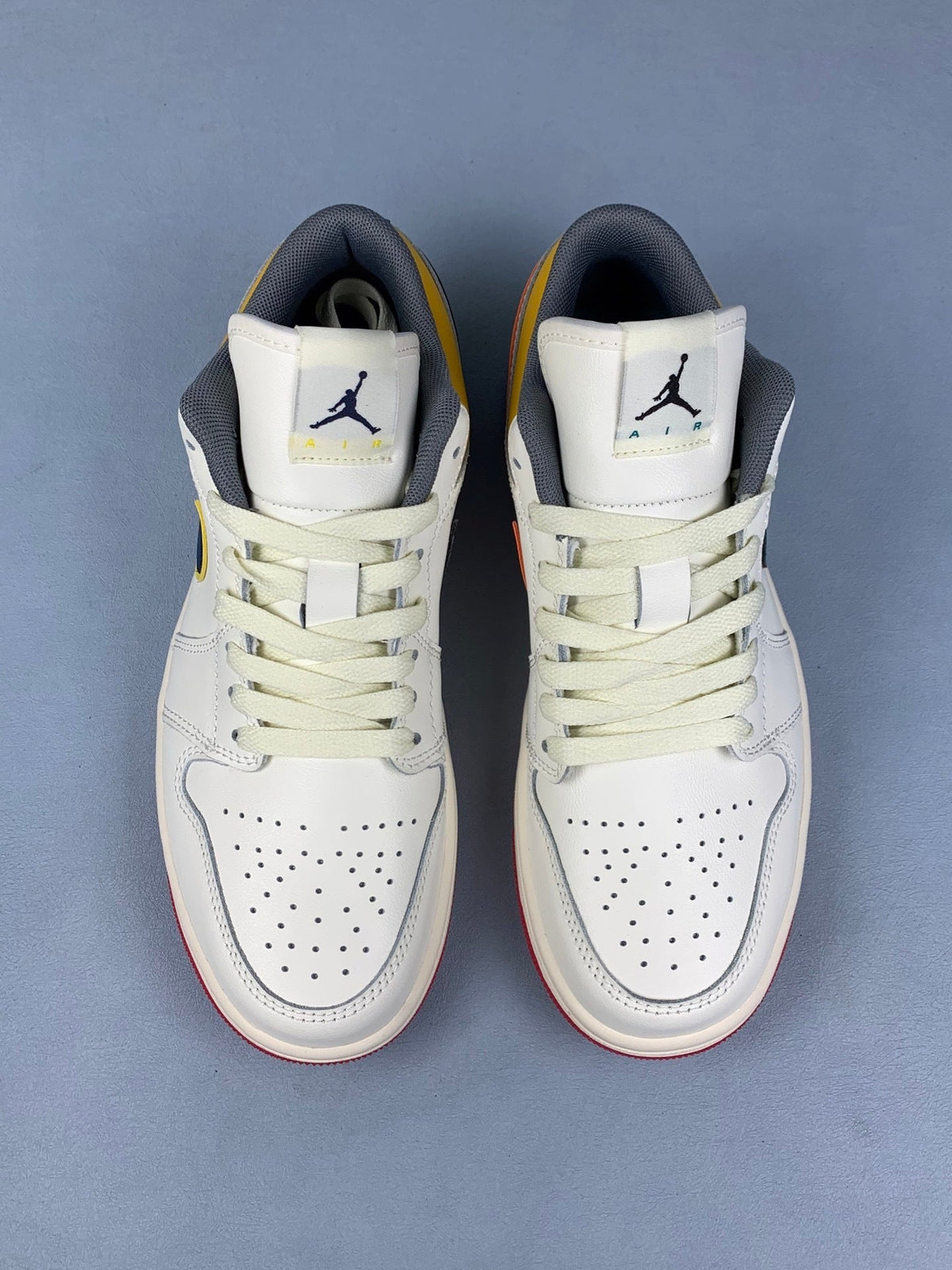 Air Jordan 1 Low Mandarin Duck Sails White Unisex Sneakers HV4511-133 detail view 6