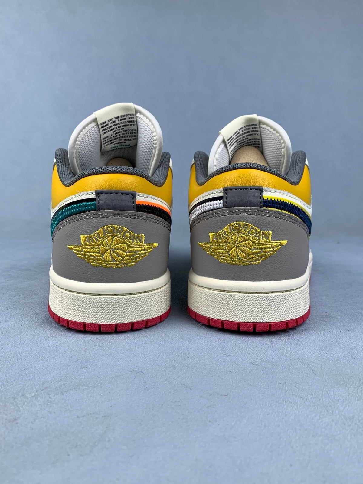 Air Jordan 1 Low Mandarin Duck Sails White Unisex Sneakers HV4511-133 detail view 7