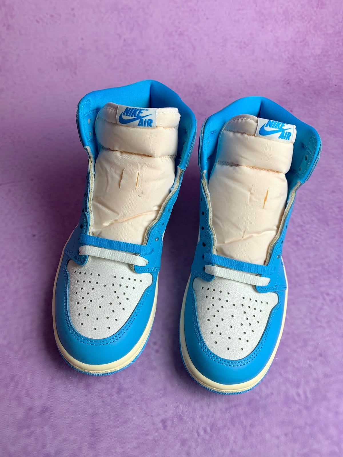 Air Jordan 1 High UNC Reimagined UNC Blue Unisex Sneakers DZ5485-402 detail view 4