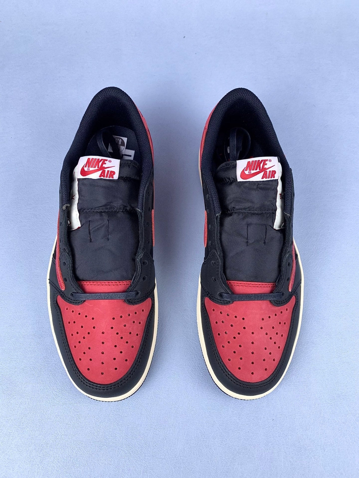 Air Jordan 1 Low TS Black/Red Unisex Sneakers DM7866-061 detail view 4