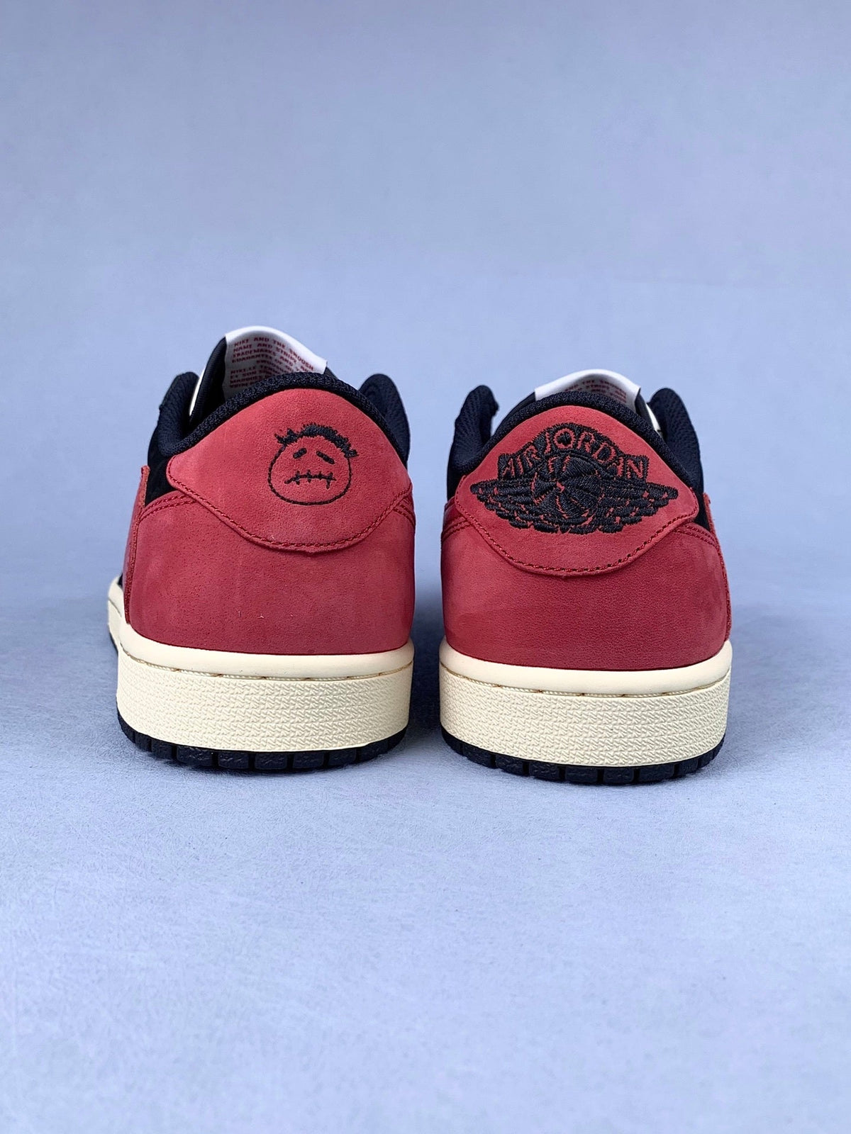 Air Jordan 1 Low TS Black/Red Unisex Sneakers DM7866-061 detail view 5