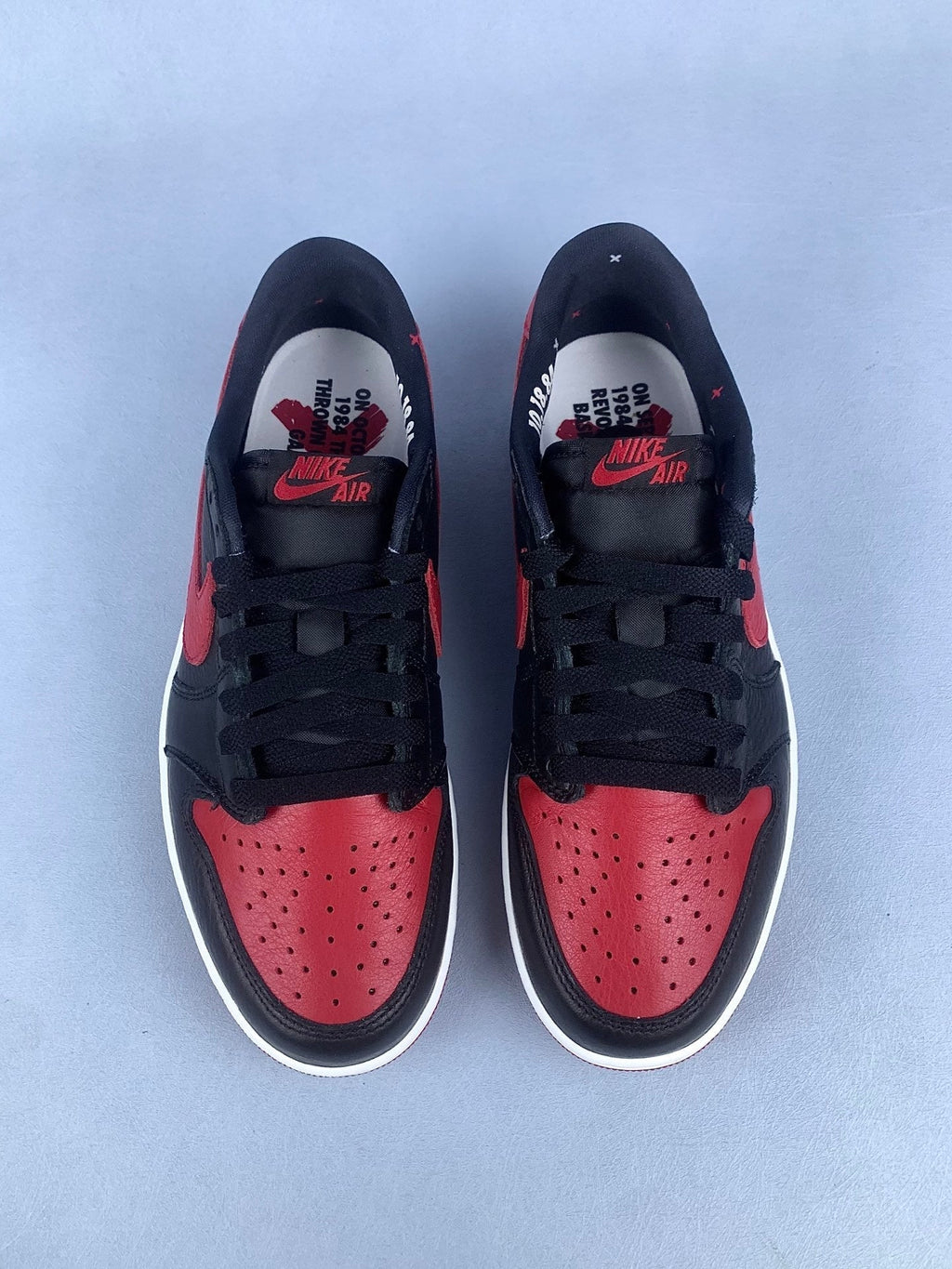 Air Jordan 1 Low Banned Black/Red Unisex Sneakers IW6276-001 detail view 4