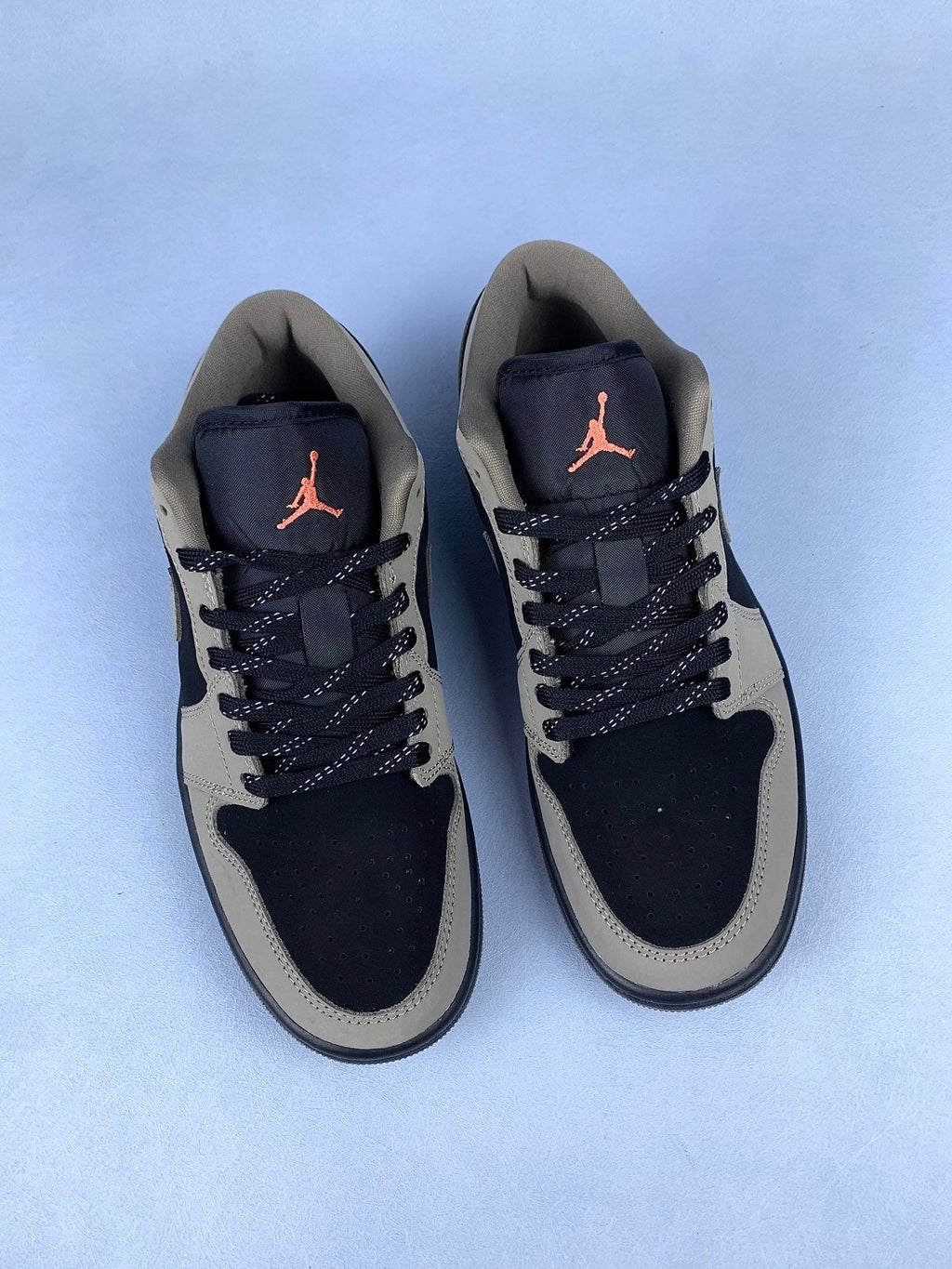 Air Jordan 1 Low Grey / Black / Mocha Brown Unisex Sneakers IB7109-005 detail view 5